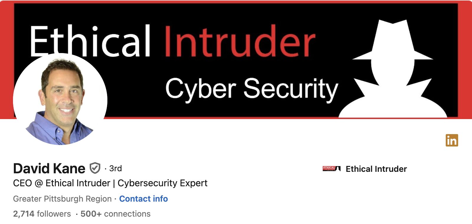 David Kane, CEO of Ethical Intruder