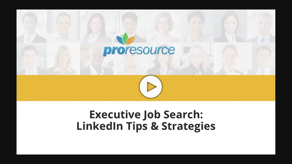 executive job search linkedin tips and strategies