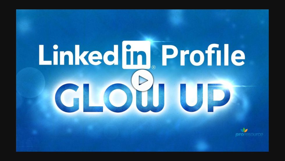 LinkedIn Profile Glow Up webinar with Ann Marie Beebout