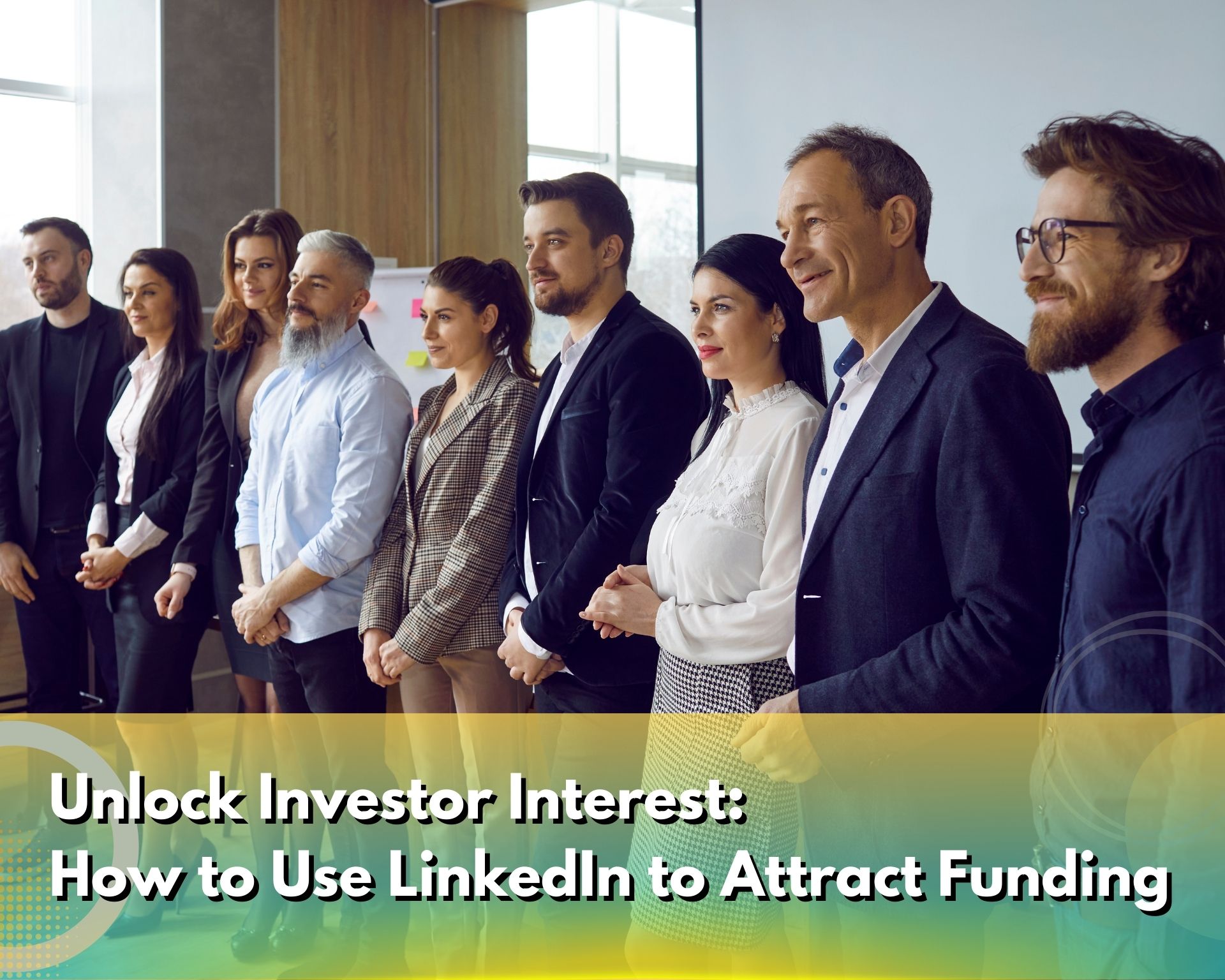 a team of investors at a fundraising